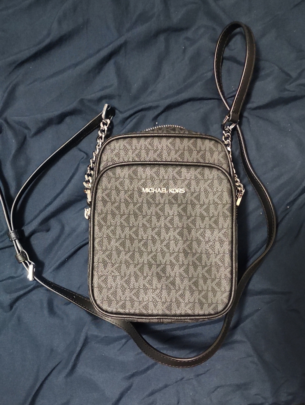 Michael Kors Black MK Logo Crossbody Belt Bag